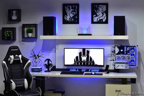 white gaming setup|60 Clean Looking White Gaming Setup .